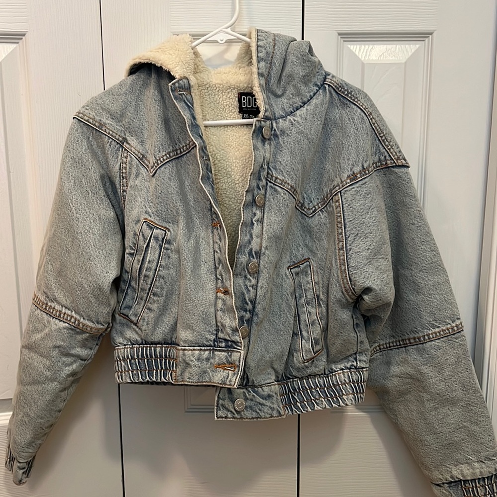 Urban Outfitters bomber jean jacket